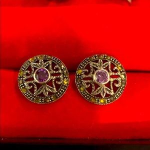 Antique silver earrings